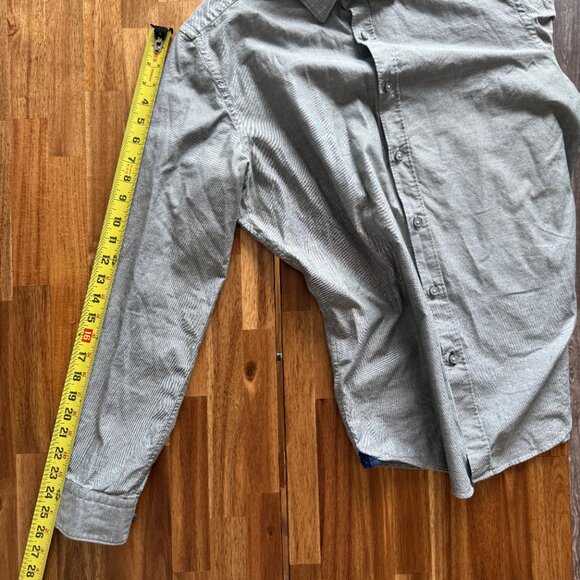 Hugo Boss Men's Shirt Size Large LARGE REGULAR  FIT Gray Stretch Preppy Business - Picture 13 of 13